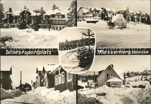 Masserberg Teilansichten Wintersportplatz Hoehenluftkurort Kat. Masserberg