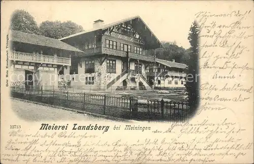 Meiningen Thueringen Meierei Burg Landsberg Kat. Meiningen