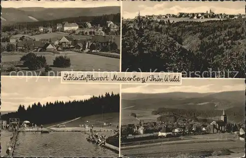 Masserberg Teilansichten Freibad Hoehenluftkurort Kat. Masserberg