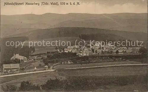 Masserberg Panorama Hoehenluftkurort Kat. Masserberg