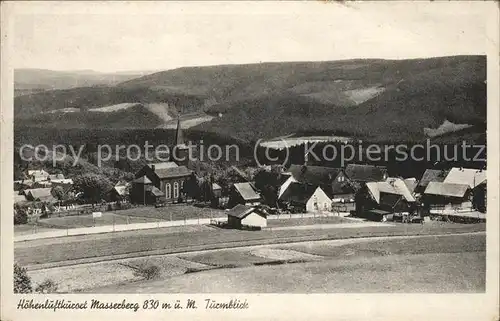 Masserberg Panorama Hoehenluftkurort Turmblick Kat. Masserberg