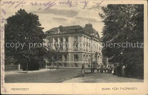 Meiningen Thueringen Bank fuer Thueringen Kat. Meiningen