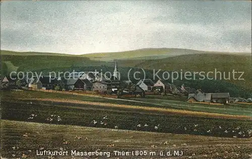 Masserberg Panorama Hoehenluftkurort Kat. Masserberg