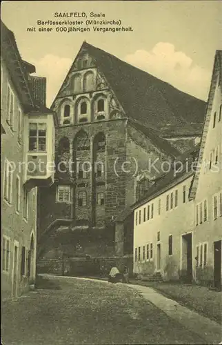 Saalfeld Saale Barfuesserkloster (Muenzkirche) Kat. Saalfeld