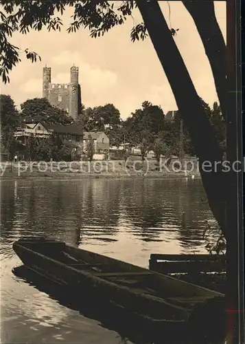 Saalfeld Saale Blick zum hohen Schwarm Kat. Saalfeld