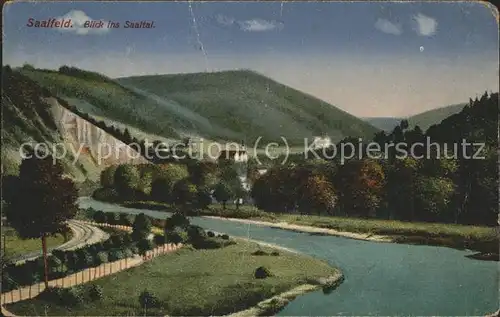 Saalfeld Saale Blick ins Saaltal / Saalfeld /Saalfeld-Rudolstadt LKR