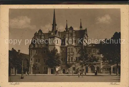 Saalfeld Saale Rathaus / Saalfeld /Saalfeld-Rudolstadt LKR