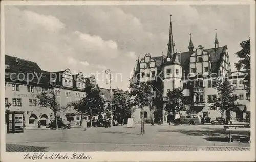 Saalfeld Saale Rathaus Kat. Saalfeld