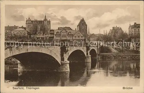 Saalfeld Saale Saalebruecke / Saalfeld /Saalfeld-Rudolstadt LKR