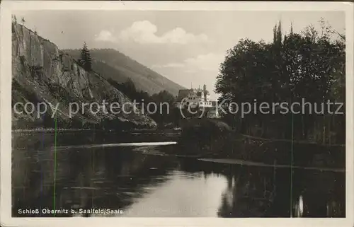 Saalfeld Saale Schloss Obernitz Kat. Saalfeld