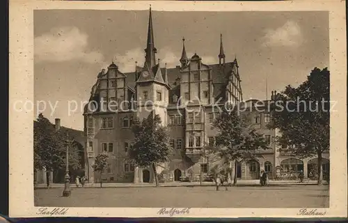 Saalfeld Saale Rathaus / Saalfeld /Saalfeld-Rudolstadt LKR