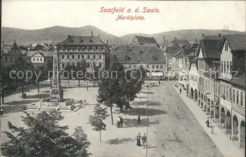 Saalfeld Saale Marktplatz Kat. Saalfeld