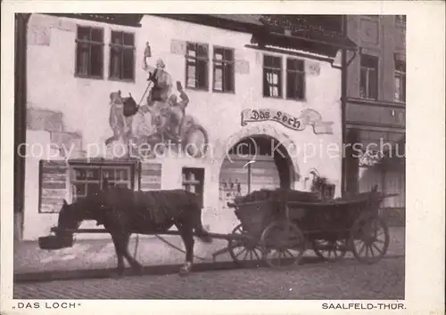 Saalfeld Saale Gaststaette Das Loch Kat. Saalfeld