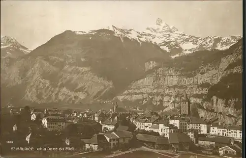 Sankt Moritz St. Maurice et la Dent du Midi