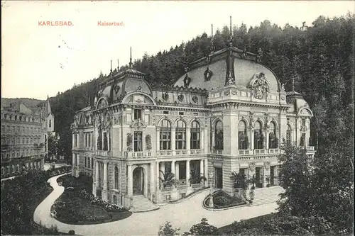 Karlsbad Eger Boehmen Kaiserbad Kat. Karlovy Vary