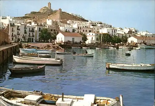 Ibiza Islas Baleares Puerto Catedral Hafen Kathedrale Kat. Ibiza