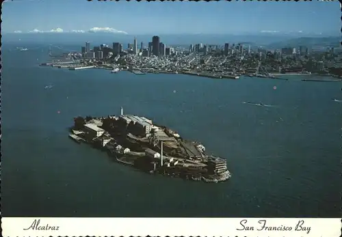 San Francisco California Alcatraz San Francisco Bay aerial view Kat. San Francisco
