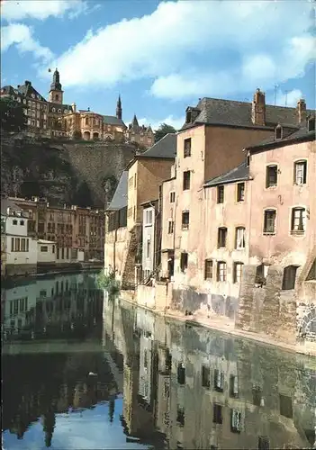 Luxembourg Luxemburg Vue pittoresque de l'Alzette au Grund / Luxembourg /