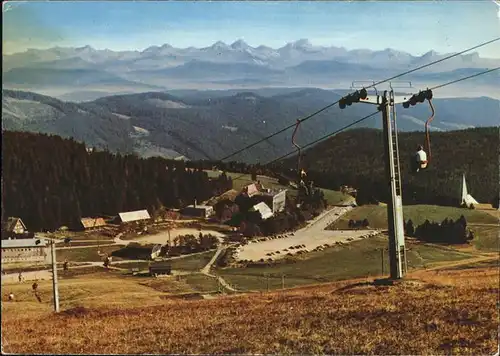 Feldberg Schwarzwald Sessellift Feldberger Hof Alpenpanorama Kat. Feldberg (Schwarzwald)