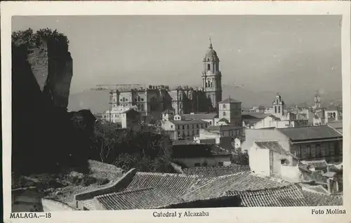 Malaga Andalucia Catedral y Alcazaba Fortaleza Festung Kat. Malaga