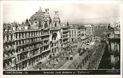 Barcelona Cataluna Avenida Jose Antonio y Coliseum Kat. Barcelona