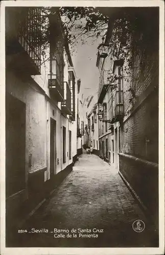 Sevilla Andalucia Barrio de Santa Cruz Calle de la Pimienta Kat. Sevilla 