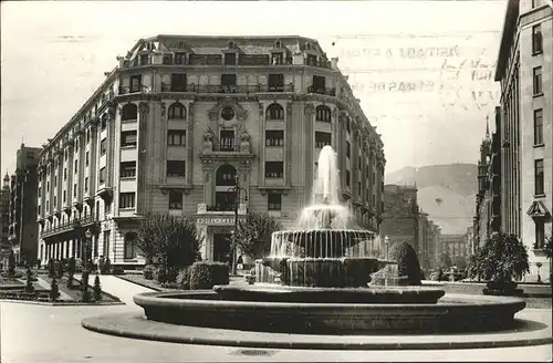 Bilbao Pais Vasco Hotel Carlton Fuente Fontaene Brunnen Kat. Bilbao