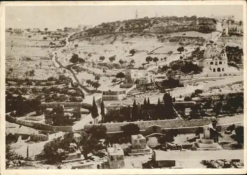 Jerusalem Yerushalayim Mount of Olives in the thirties Kat. Israel