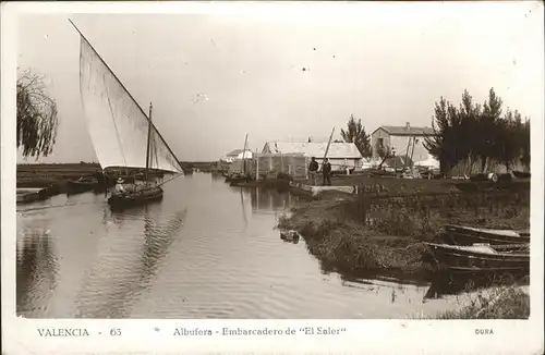 Valencia Valenciana Albufera Embarcadero de "El Saler" Kat. Valencia