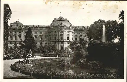 Wuerzburg Residenz (Gartenseite" Kat. Wuerzburg