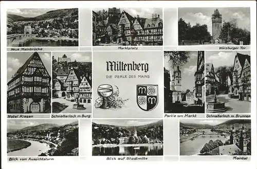 Miltenberg Main Hotel Riesen u.Marktplatz Kat. Miltenberg