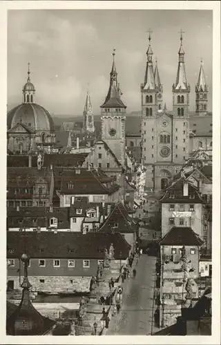 Wuerzburg Blick v.d.Festung Marienberg Kat. Wuerzburg