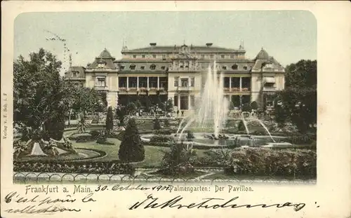 Frankfurt Main Pavillon im Palmengarten Kat. Frankfurt am Main