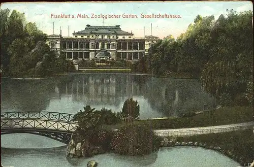 Frankfurt Main Zoologischer Garten (Gesellschaftshaus) Kat. Frankfurt am Main