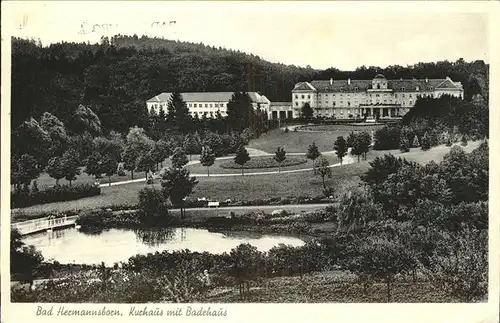 Bad Hermannsborn Kurhaus mit Badehaus Kat. Bad Driburg