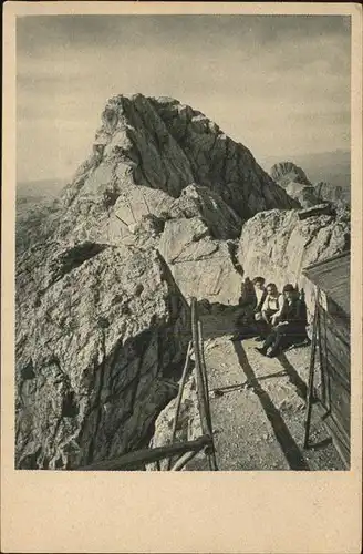 Watzmann Auf dem Watzmann Hocheck Kat. Berchtesgaden