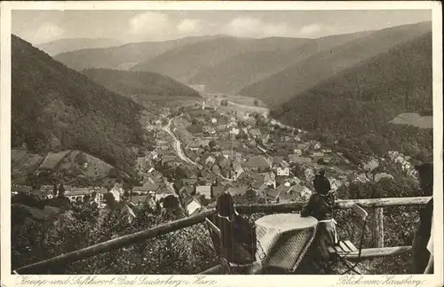 Bad Lauterberg Blick vom Hausberg Kat. Bad Lauterberg im Harz