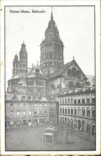 Mainz Rhein Dom (Suedseite) / Mainz Rhein /Mainz Stadtkreis