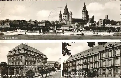 Mainz Rhein Landtagsgebaeude u.Schloss / Mainz Rhein /Mainz Stadtkreis