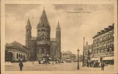 Mainz Rhein Liebfrauenplatz mit Dom / Mainz Rhein /Mainz Stadtkreis