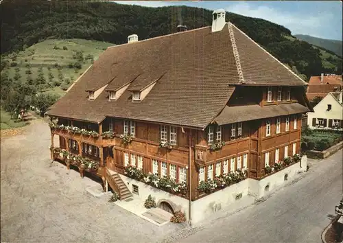 Glottertal Gasthaus zum Goldenen Engel Kat. Glottertal