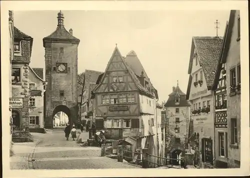 Rothenburg Tauber Ploenlein Kat. Rothenburg ob der Tauber