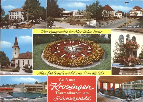 Bad Krozingen Lammplatz u.Rathaus Kat. Bad Krozingen