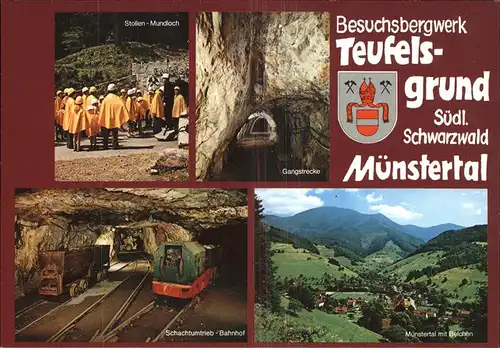 Muenstertal Schwarzwald Bergwerk Teufels Grund Kat. Muenstertal