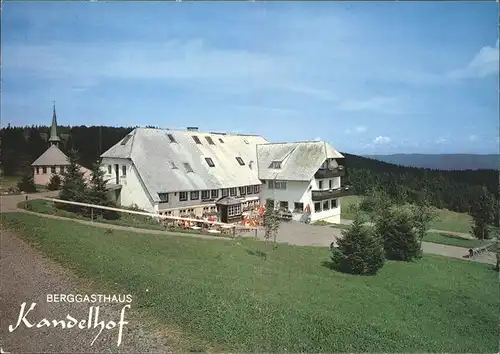 Kandel Waldkirch Breisgau Berggasthaus Kandel Kat. Waldkirch