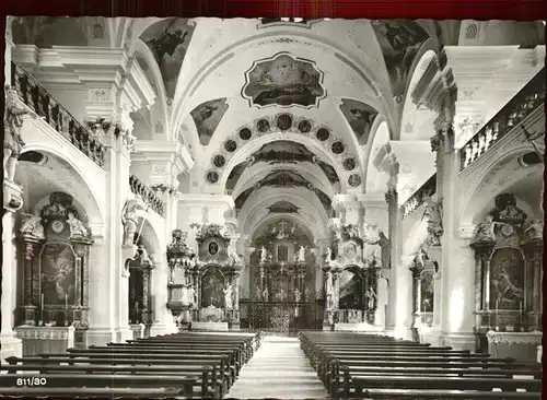 St Peter Schwarzwald Innenansicht von der Barock Kirche Kat. St. Peter