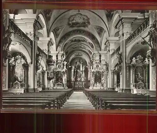 St Peter Schwarzwald Innenansicht von der Klosterkirche Kat. St. Peter