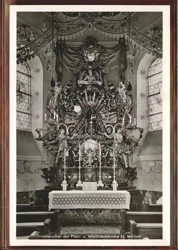 St Maergen Gnadenaltar der Pfarr  u.Wallfahrtskirche Kat. St. Maergen