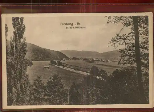 Freiburg Breisgau Blick ins Hoellental Kat. Freiburg im Breisgau