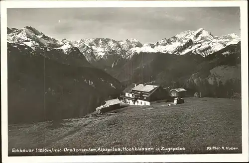 Zugspitze Eckbauer Kat. Garmisch Partenkirchen